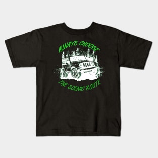 Always Choose the Scenic Route Kids T-Shirt